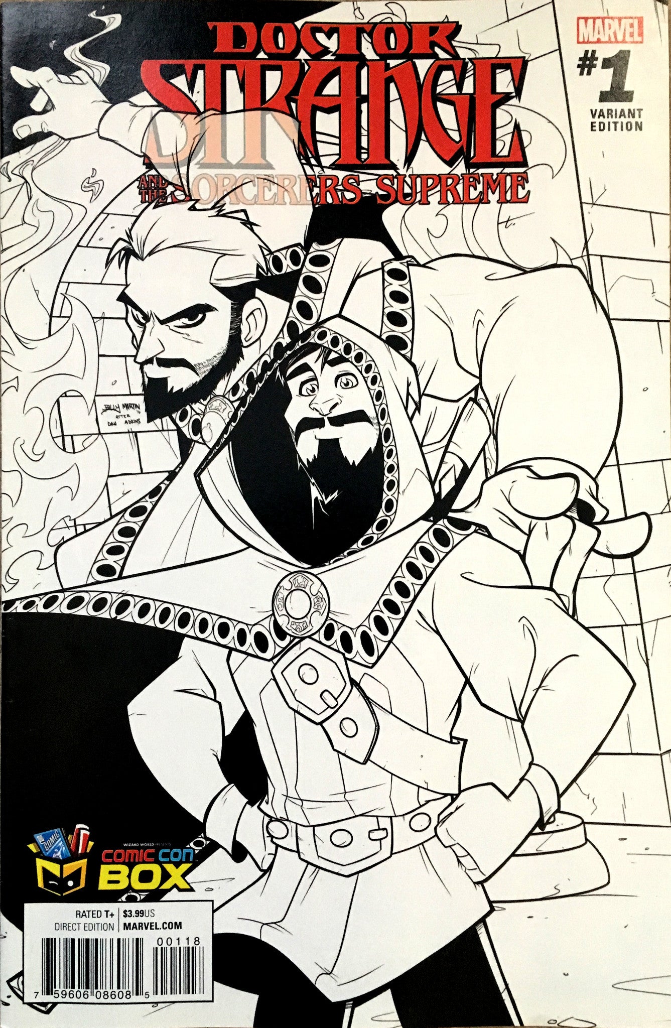 B/W Dr. Strange and the Sorcerers Supreme #1 Variant cover (signed)